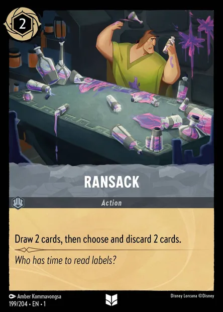 Ransack, Disney Lorcana card CH1-199 — The First Chapter set