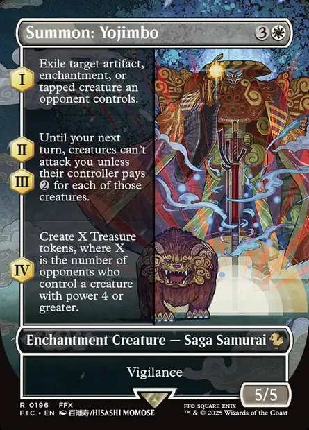 Summon: Yojimbo, Magic card FIC 196 — Final Fantasy Commander set