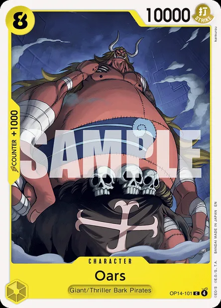 Oars, One Piece card OP14-101 — THE AZURE SEA’S SEVEN set