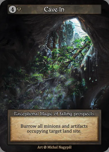 Cave-In, carte Sorcery BET 200 — extension Beta