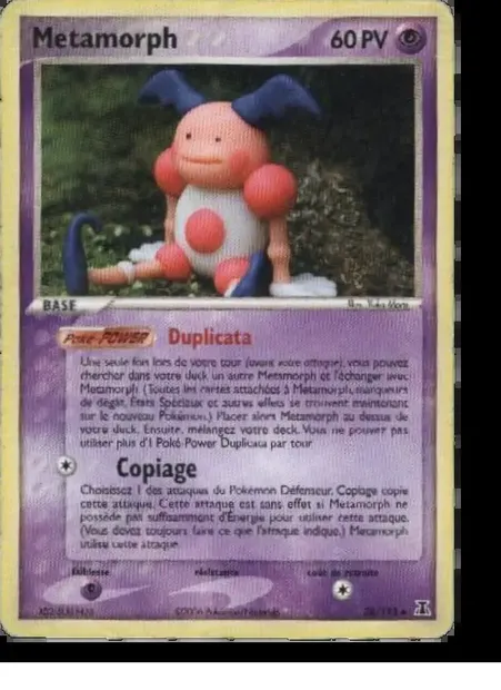 Métamorph, carte Pokémon DS 38 — extension EX Espèces Delta