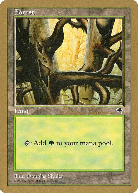 Forest, Magic card WC98 bs350 — World Championship Decks 1998 set