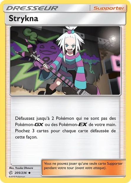Strykna, carte Pokémon CEC 205 — extension Éclipse Cosmique