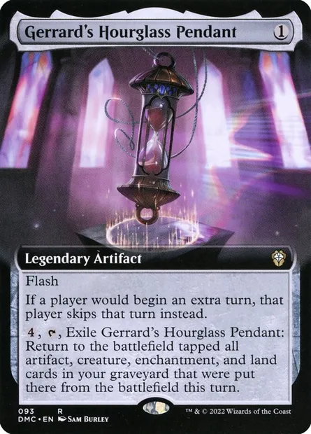 Gerrard's Hourglass Pendant, Magic card DMC 93 — Dominaria United Commander set