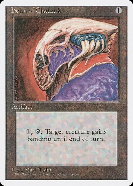 Heaume de Chatzuk, carte Magic 4ED 324 — extension Quatrième Edition