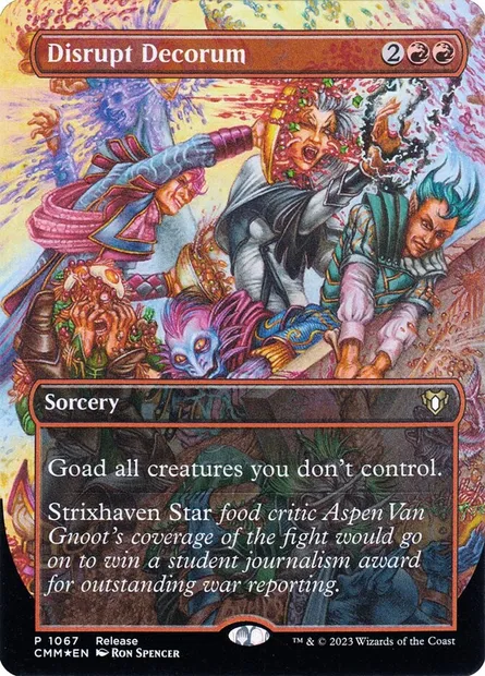 Disrupt Decorum, Magic card CMM 1067 — Commander Masters set