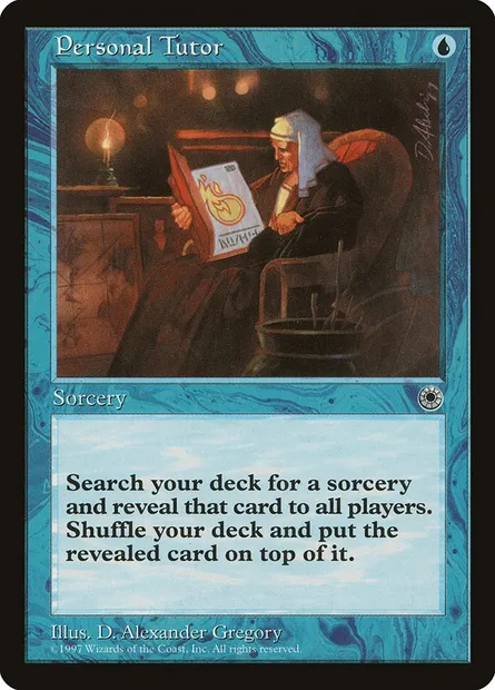 Personal Tutor, Magic card POR 64 — Portal set