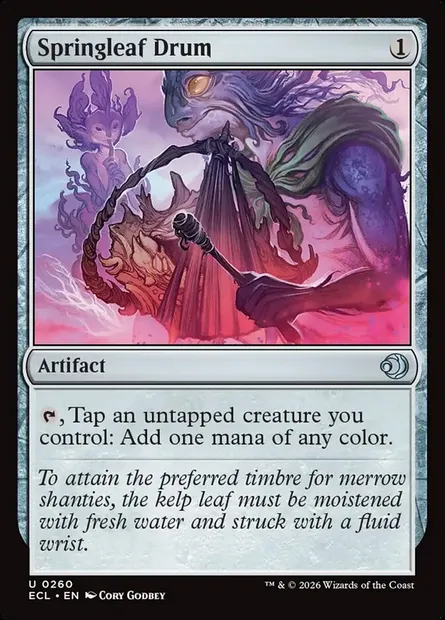Springleaf Drum, Magic card ECL 260 — Lorwyn Eclipsed set