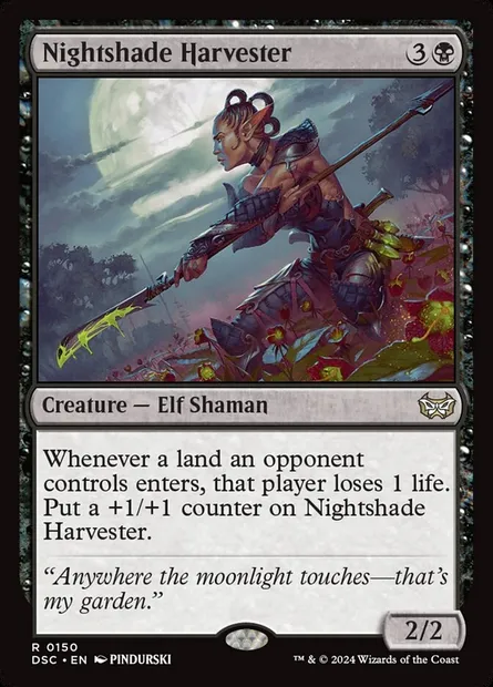Nightshade Harvester, Magic card DSC 150 — Duskmourn: House of Horror Commander set