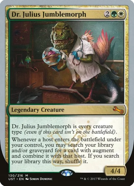 Dr. Julius Jumblemorph, Magic card UST 130 — Unstable set