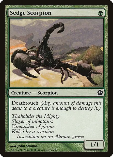 Sedge Scorpion, Magic card THS 177 — Theros set