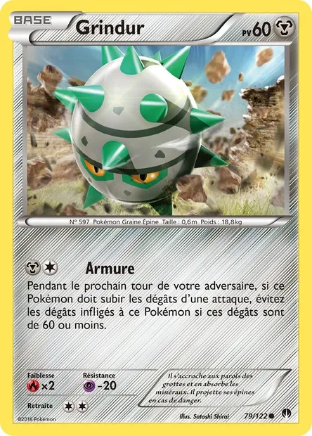 Grindur, carte Pokémon BKP 79 — extension Rupture Turbo