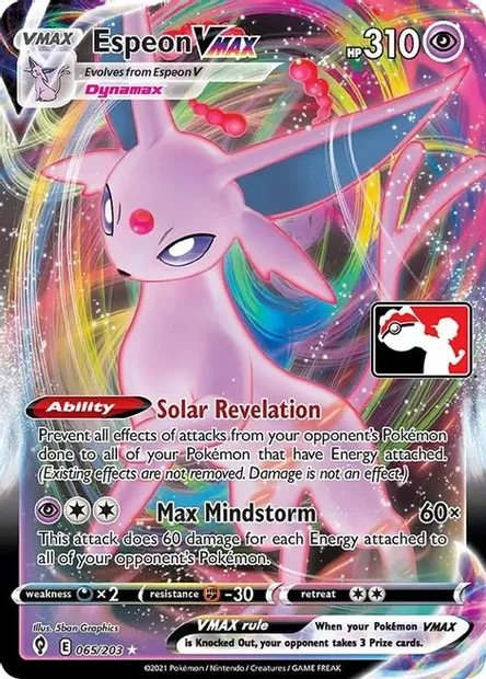 Espeon VMAX, Pokémon card PPS 065-2 — Play! Pokémon Prize Pack Series set