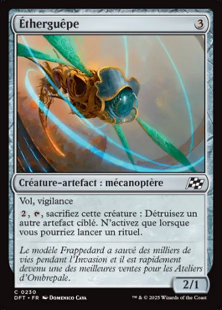 Étherguêpe, carte Magic DFT 230 — extension Aetherdrift