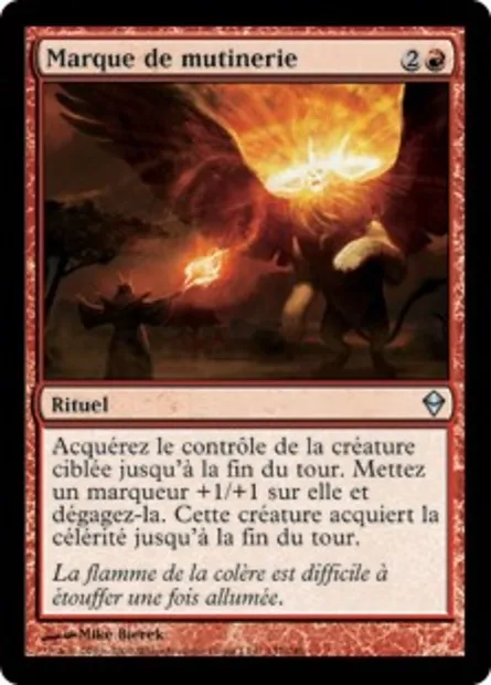 Marque de mutinerie, carte Magic ZEN 137 — extension Zendikar