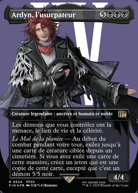 Ardyn, l'usurpateur, carte Magic FIN 524 — extension Final Fantasy
