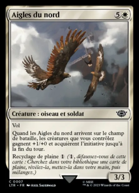 Aigles du nord, carte Magic LTR 7 — extension Le Seigneur des Anneaux : chroniques de la Terre du Milieu