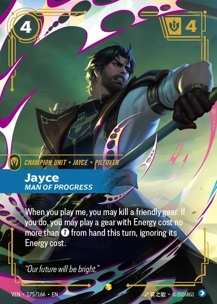 Jayce, Riftbound card VEN 175 — Vendetta set