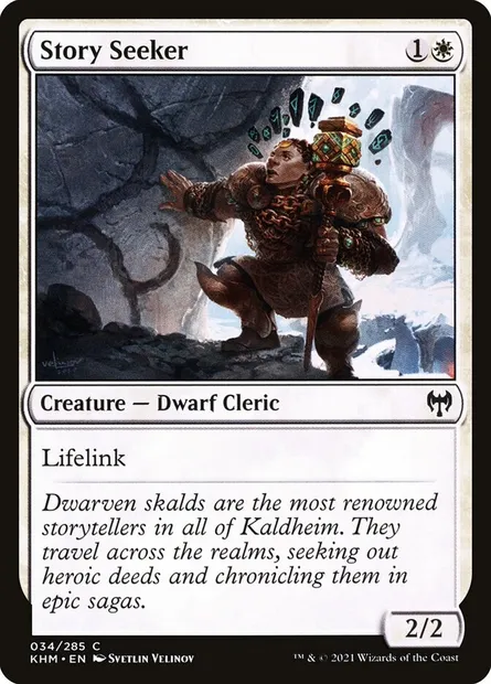 Story Seeker, Magic card KHM 34 — Kaldheim set