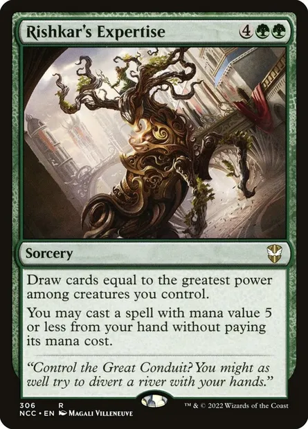 Rishkar's Expertise, Magic card NCC 306 — New Capenna Commander set