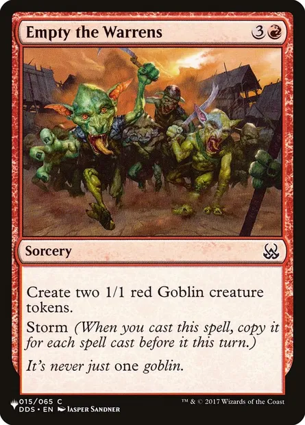 Empty the Warrens, Magic card PLST DDS-15 — The List set