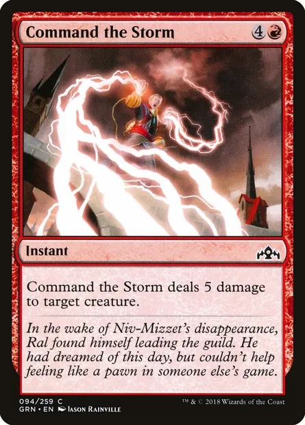 Command the Storm, Magic card GRN 94 — Guilds of Ravnica set