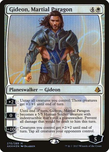 Gideon, Martial Paragon, Magic card AKH 270 — Amonkhet set
