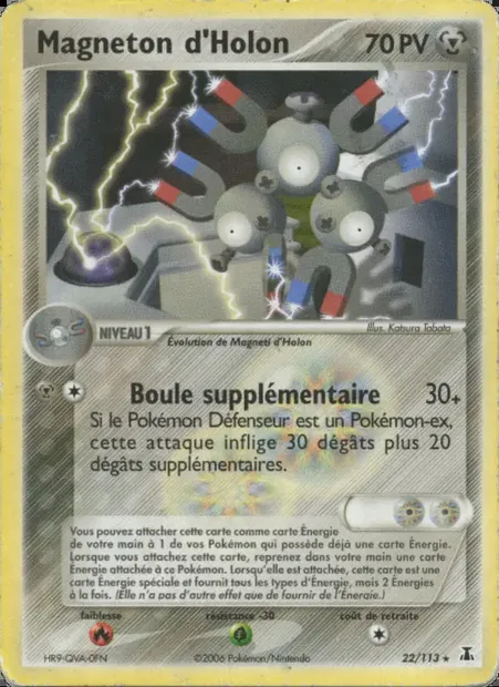Magneton d'Holon, carte Pokémon DS 22 — extension EX Espèces Delta