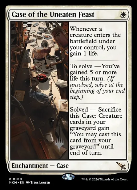 Case of the Uneaten Feast, Magic card PMKM 10p — Murders at Karlov Manor Promos set