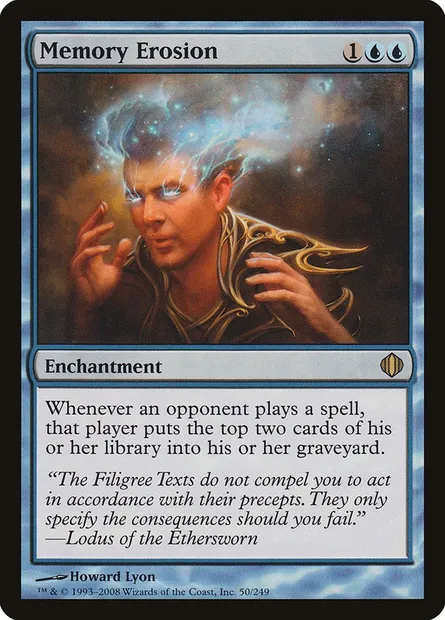 Memory Erosion, Magic card ALA 50 — Shards of Alara set