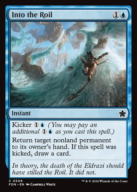 Into the Roil, Magic card FDN 509 — Foundations set