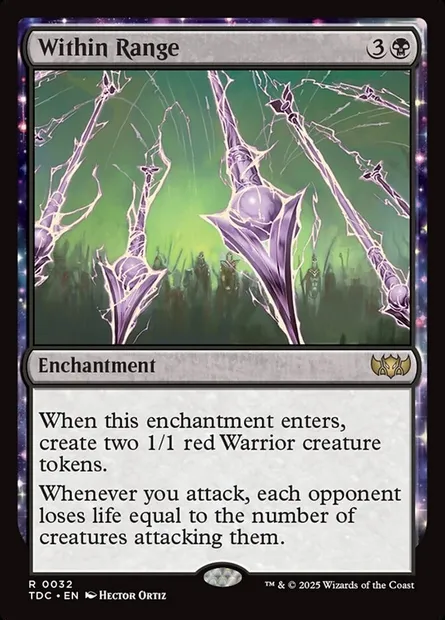 Within Range, Magic card TDC 32 — Tarkir: Dragonstorm Commander set