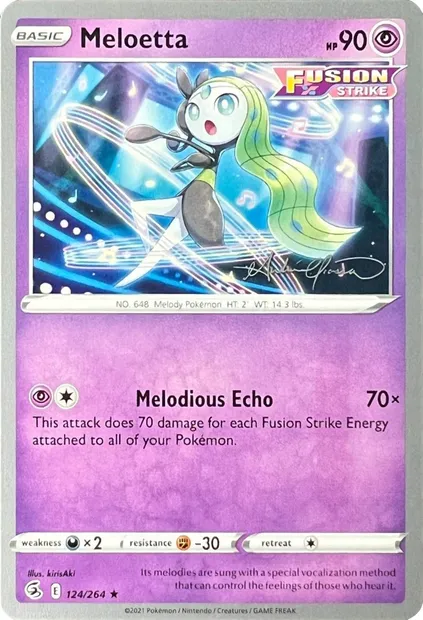 Meloetta, carte Pokémon WCD22 124 — extension World Championship Decks 2022