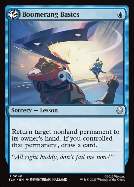 Boomerang Basics, Magic card TLA 46 — Avatar: The Last Airbender set