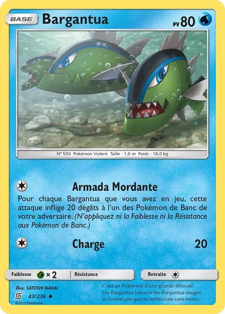 Bargantua, carte Pokémon UNM 43 — extension Harmonie des Esprits