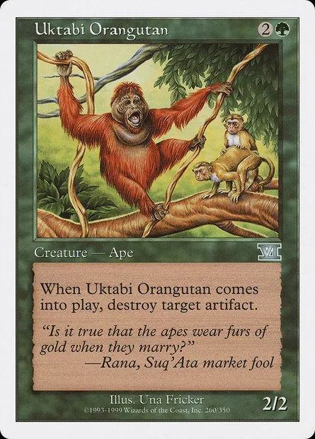 Uktabi Orangutan, Magic card 6ED 260 — Classic Sixth Edition set