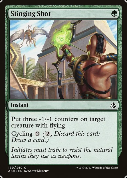 Stinging Shot, Magic card AKH 189 — Amonkhet set