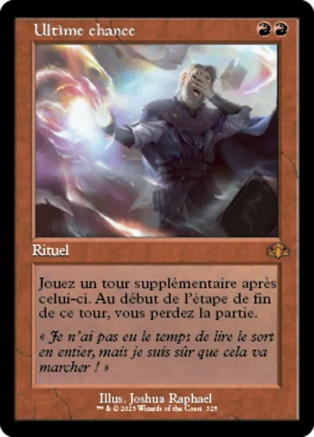 Ultime chance, carte Magic DMR 325 — extension Dominaria Remastered