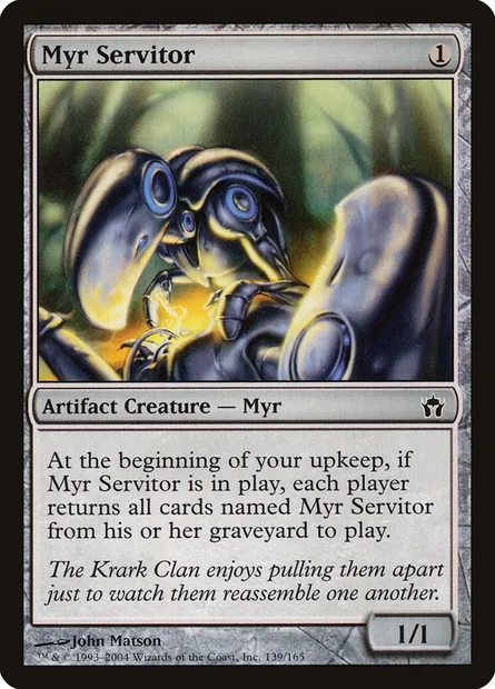 Valet myr, carte Magic 5DN 139 — extension La Cinquième Aube