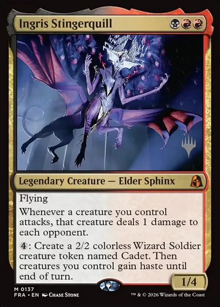 Ingris Plumedard, carte Magic PFRA 137p — extension Reality Fracture Promos