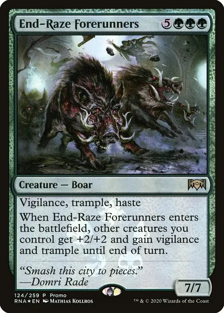 End-Raze Forerunners, Magic card PRNA 124★ — Ravnica Allegiance Promos set