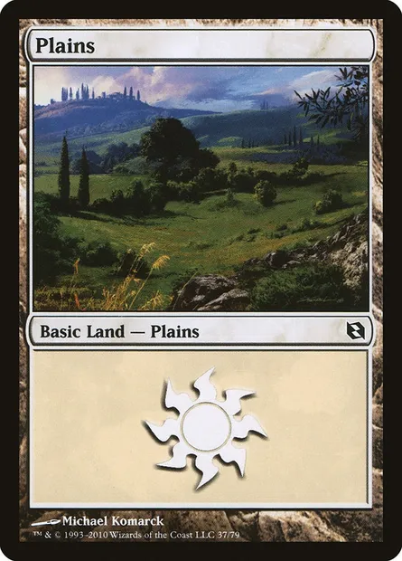 Plaine, carte Magic DDF 37 — extension Duel Decks: Elspeth vs. Tezzeret