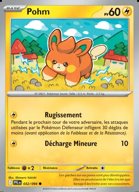 Pohm, carte Pokémon PFL 032 — extension Flammes Fantasmagoriques