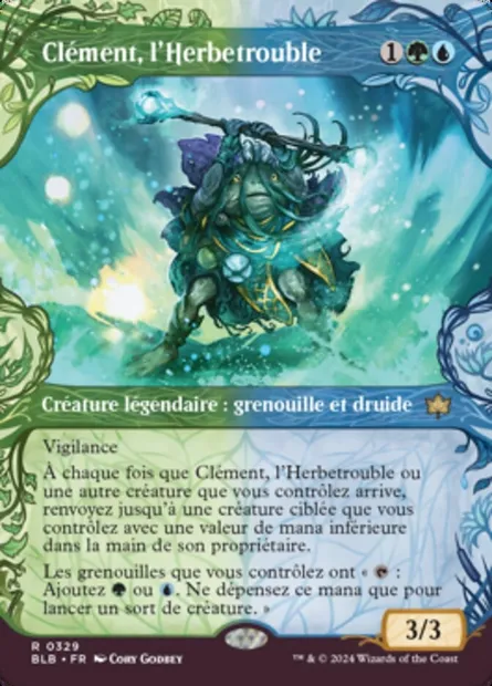 Clément, l'Herbetrouble, carte Magic BLB 329 — extension Bloomburrow