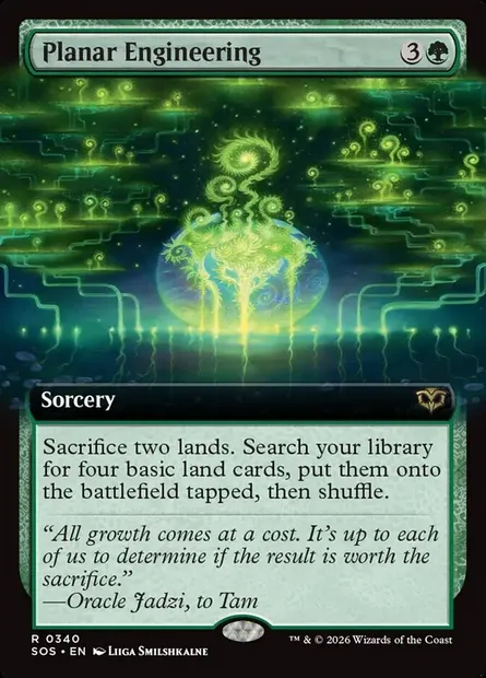 Planar Engineering, Magic card SOS 340 — Secrets of Strixhaven set