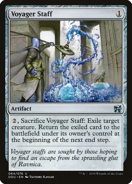 Voyager Staff, Magic card DDU 64 — Duel Decks: Elves vs. Inventors set