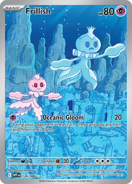 Frillish, Pokémon card WHT 126 — White Flare set