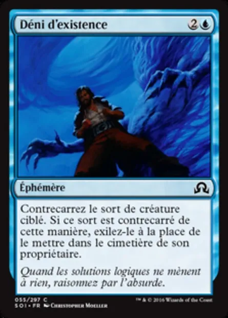 Déni d'existence, carte Magic SOI 55 — extension Ténèbres sur Innistrad