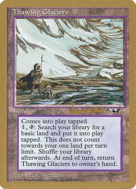 Thawing Glaciers, Magic card WC97 jk144 — World Championship Decks 1997 set