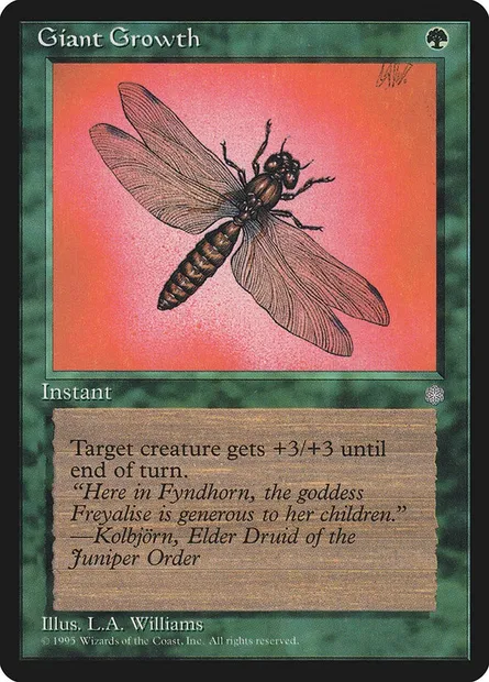 Giant Growth, Magic card ICE 246 — Ice Age set